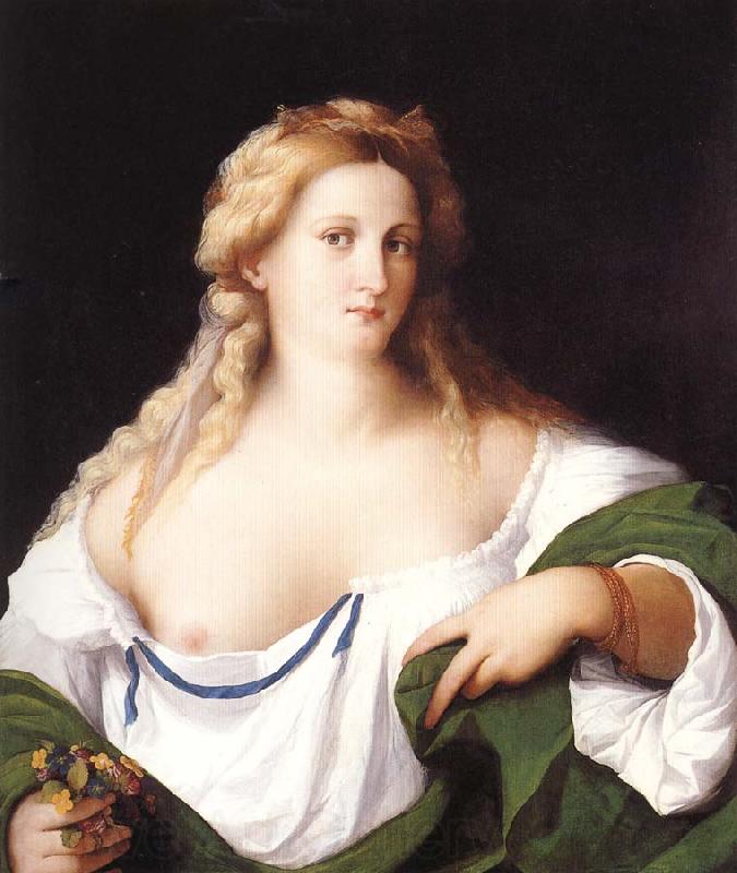 Palma Vecchio A Blonde Woman France oil painting art